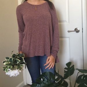 American Eagle soft & sexy pink plush sweater